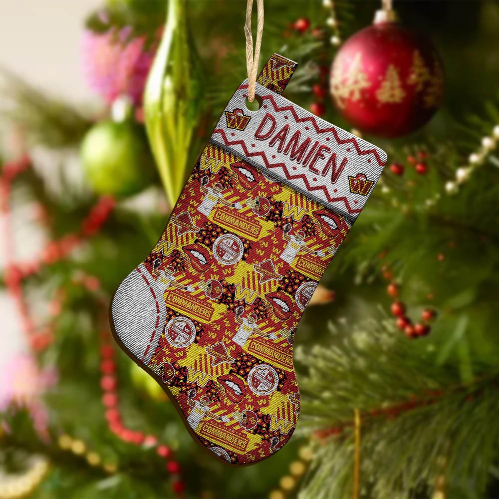 Alternative view of Washington Commanders Wooden Ornament 2024 Version Custom Your Name, Christmas Stocking Ornaments, Christmas Gifts For Sport Fans ETHY-53300