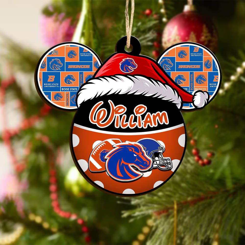 Alternative view of Boise State Broncos Wooden Ornament 2024 Version Personalized Your Name, Christmas Gifts For Sport Fan, Home Decorations ETHY-53354