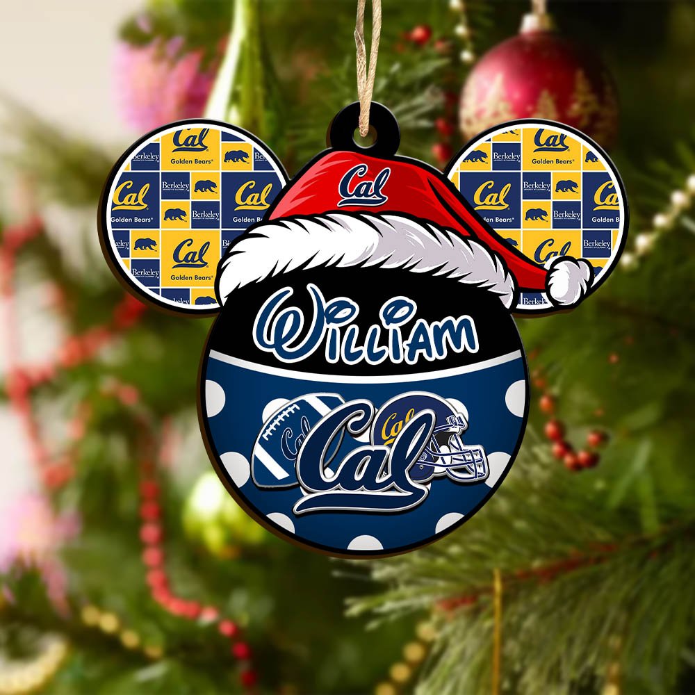 Alternative view of California Golden Bears Wooden Ornament 2024 Version Personalized Your Name, Christmas Gifts For Sport Fan, Home Decorations ETHY-53354