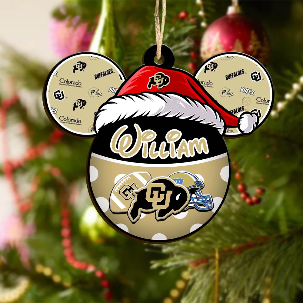 Alternative view of Colorado Buffaloes Wooden Ornament 2024 Version Personalized Your Name, Christmas Gifts For Sport Fan, Home Decorations ETHY-53354