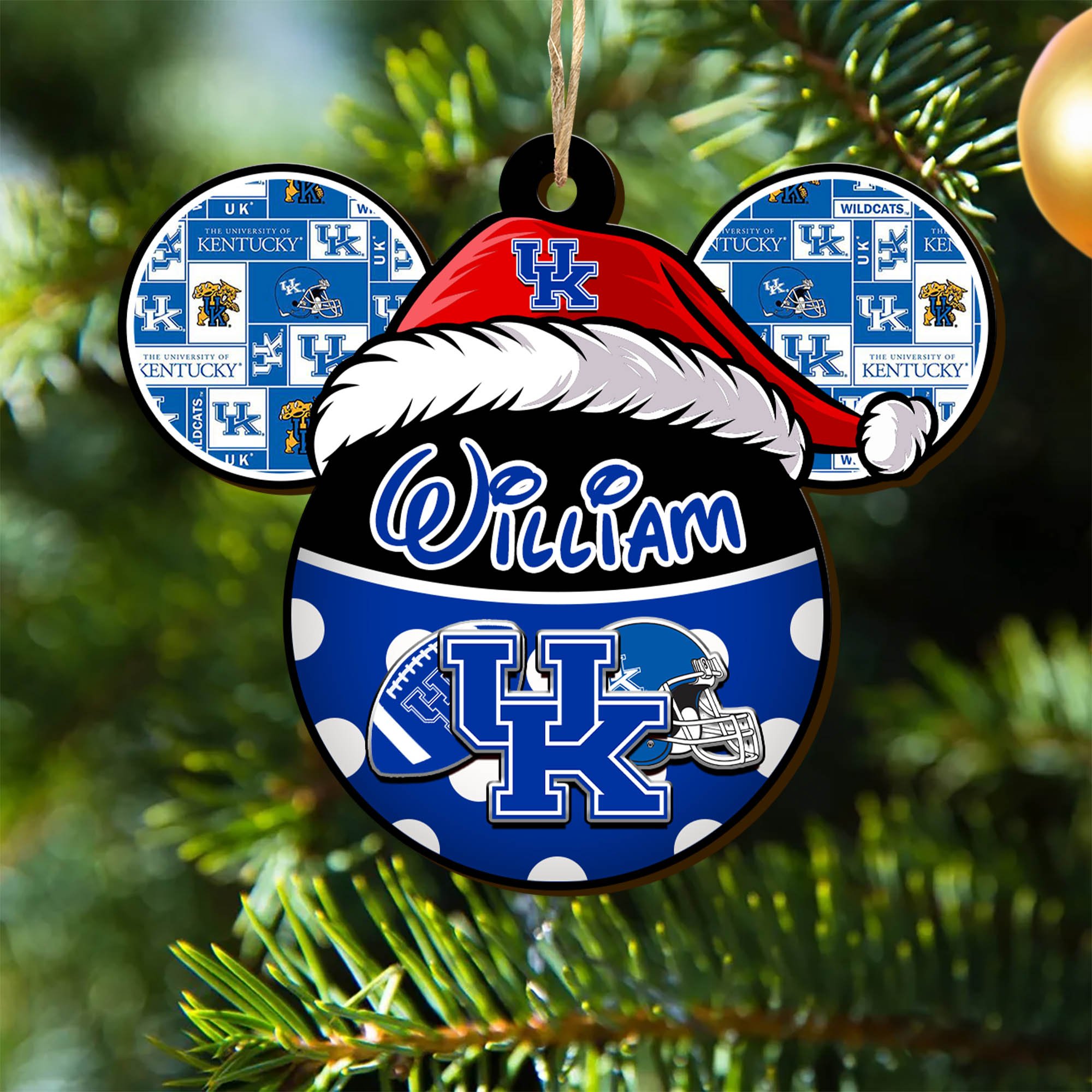 Kentucky Wildcats Wooden Ornament 2024 Version Personalized Your Name, Christmas Gifts For Sport Fan, Home Decorations ETHY-53354