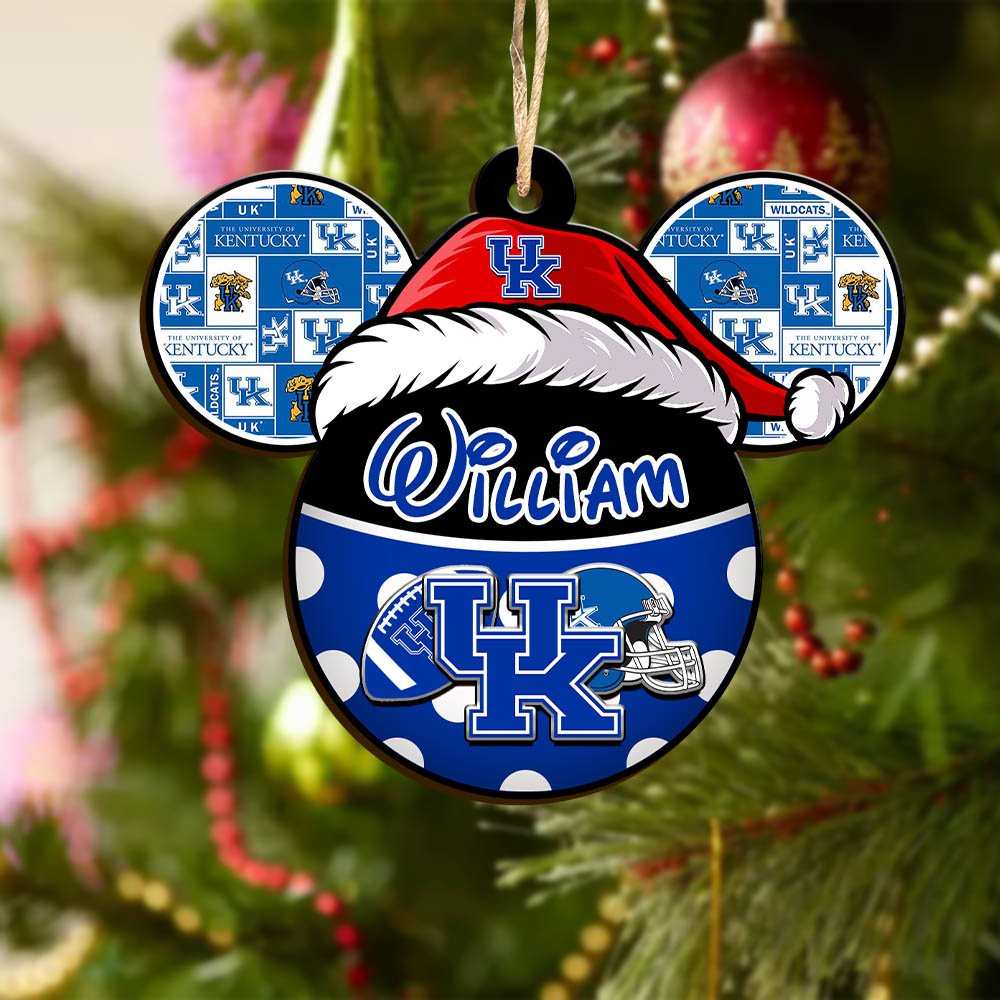 Alternative view of Kentucky Wildcats Wooden Ornament 2024 Version Personalized Your Name, Christmas Gifts For Sport Fan, Home Decorations ETHY-53354