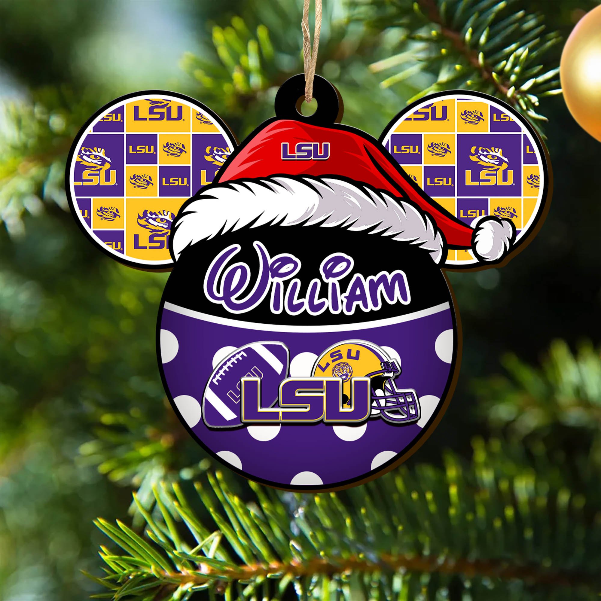 LSU TIGERS Wooden Ornament 2024 Version Personalized Your Name, Christmas Gifts For Sport Fan, Home Decorations ETHY-53354