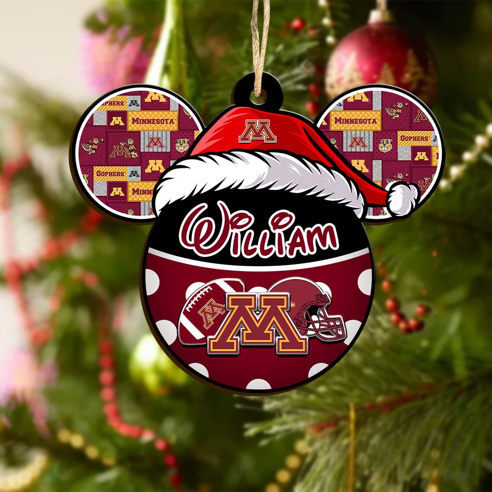 Alternative view of Minnesota Golden Gophers Wooden Ornament 2024 Version Personalized Your Name, Christmas Gifts For Sport Fan, Home Decorations ETHY-53354