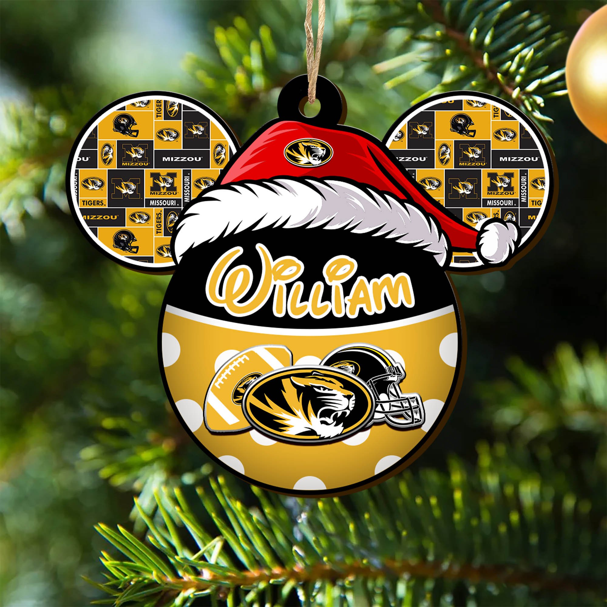 Missouri Tigers Wooden Ornament 2024 Version Personalized Your Name, Christmas Gifts For Sport Fan, Home Decorations ETHY-53354