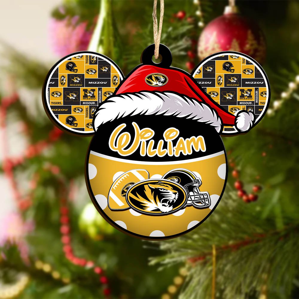 Alternative view of Missouri Tigers Wooden Ornament 2024 Version Personalized Your Name, Christmas Gifts For Sport Fan, Home Decorations ETHY-53354