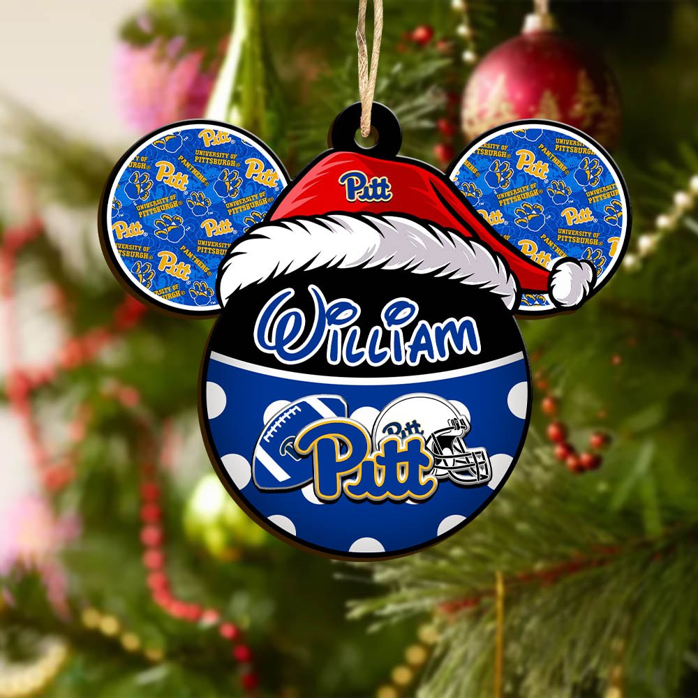 Alternative view of Pittsburgh Panthers Wooden Ornament 2024 Version Personalized Your Name, Christmas Gifts For Sport Fan, Home Decorations ETHY-53354