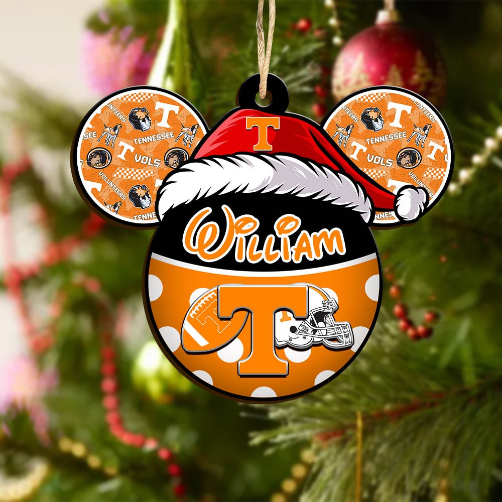 Alternative view of Tennessee Volunteers Wooden Ornament 2024 Version Personalized Your Name, Christmas Gifts For Sport Fan, Home Decorations ETHY-53354