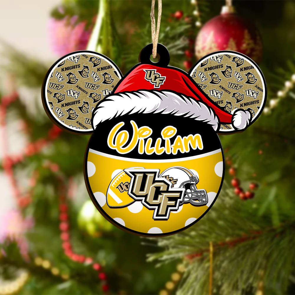 Alternative view of UCF Knights Wooden Ornament 2024 Version Personalized Your Name, Christmas Gifts For Sport Fan, Home Decorations ETHY-53354
