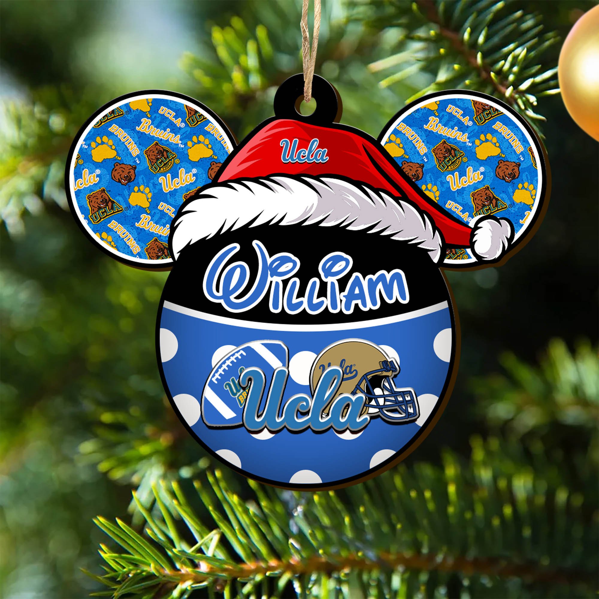 UCLA Bruins Wooden Ornament 2024 Version Personalized Your Name, Christmas Gifts For Sport Fan, Home Decorations ETHY-53354
