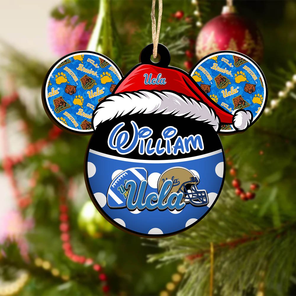 Alternative view of UCLA Bruins Wooden Ornament 2024 Version Personalized Your Name, Christmas Gifts For Sport Fan, Home Decorations ETHY-53354