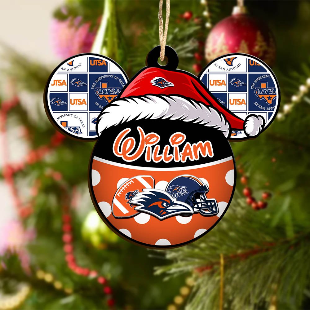 Alternative view of UTSA Roadrunners Wooden Ornament 2024 Version Personalized Your Name, Christmas Gifts For Sport Fan, Home Decorations ETHY-53354