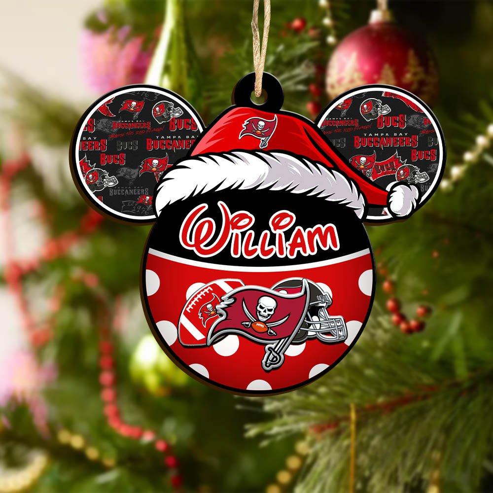 Alternative view of Tampa Bay Buccaneers Wooden Ornament 2024 Version Personalized Your Name, Christmas Gifts For Sport Fan, Home Decorations ETHY-53354