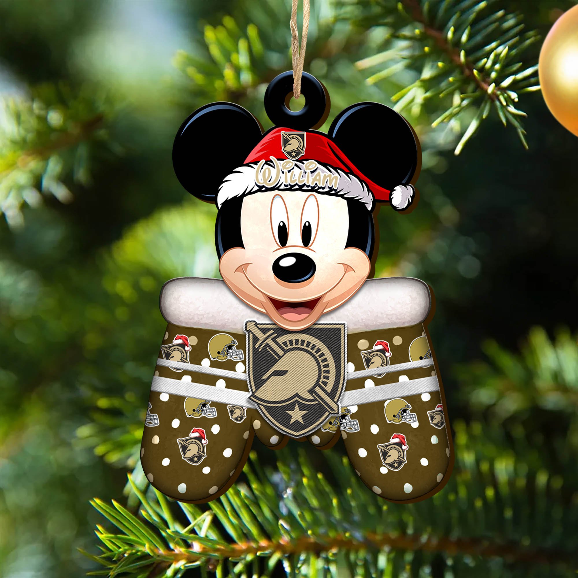 Army Black Knights Team Wooden Ornament 2024 Version Personalized Your Name, Christmas Gifts For Fan, Christmas Tree Decorations ETHY-53360