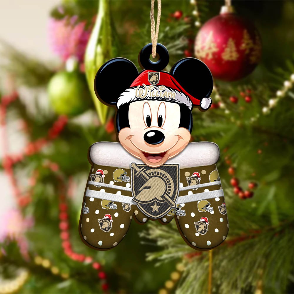 Alternative view of Army Black Knights Team Wooden Ornament 2024 Version Personalized Your Name, Christmas Gifts For Fan, Christmas Tree Decorations ETHY-53360