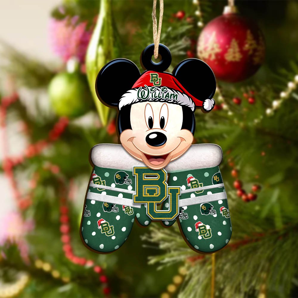 Alternative view of Baylor Bears Team Wooden Ornament 2024 Version Personalized Your Name, Christmas Gifts For Fan, Christmas Tree Decorations ETHY-53360