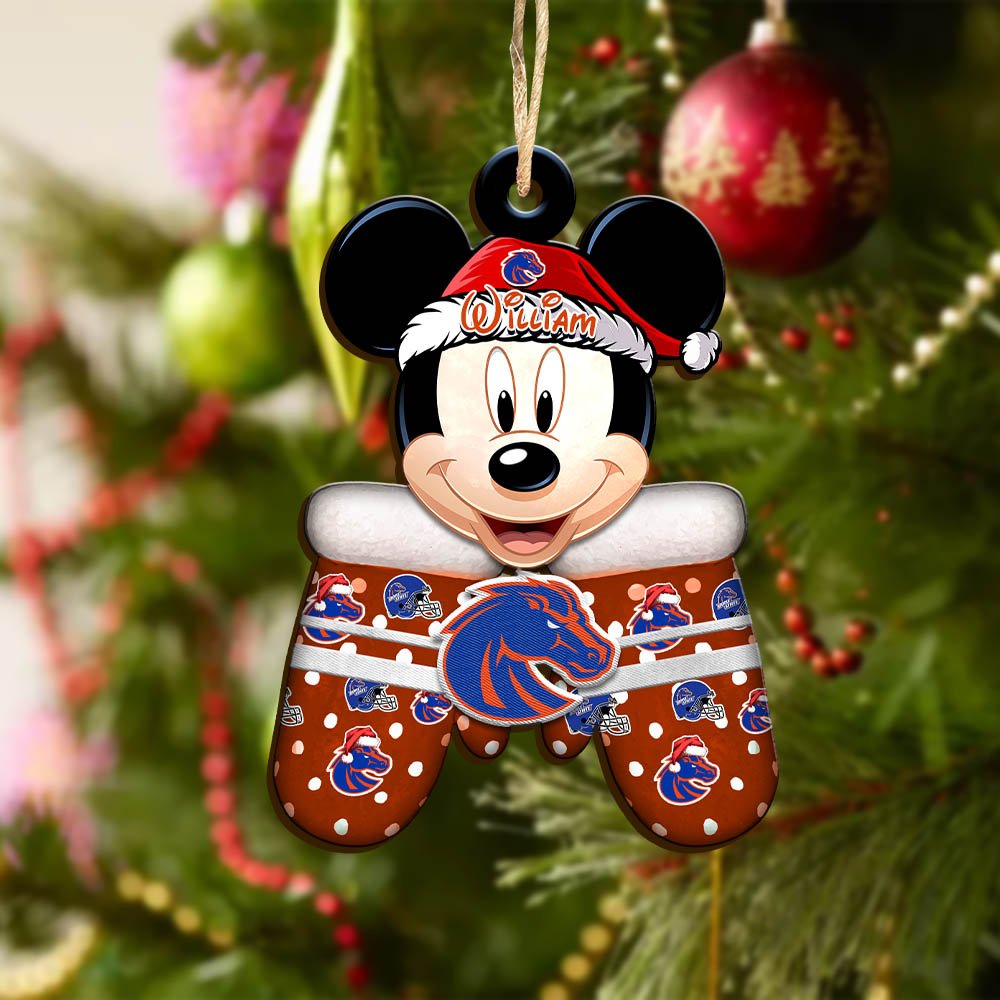 Alternative view of Boise State Broncos Team Wooden Ornament 2024 Version Personalized Your Name, Christmas Gifts For Fan, Christmas Tree Decorations ETHY-53360