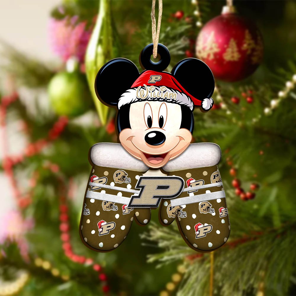 Alternative view of Purdue Boilermakers Team Wooden Ornament 2024 Version Personalized Your Name, Christmas Gifts For Fan, Christmas Tree Decorations ETHY-53360
