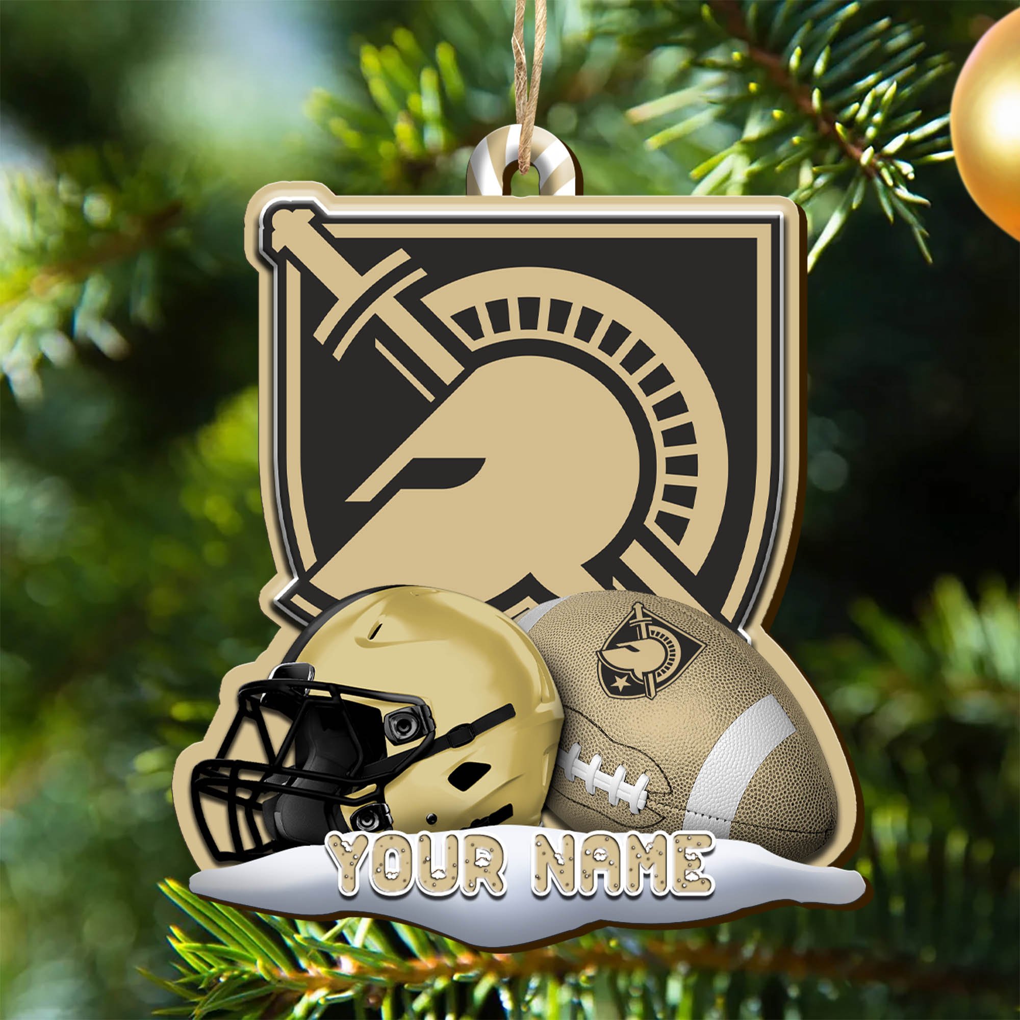 Army Black Knights Sport Wooden Ornament 2024 Version Customized Your Name, Christmas Gifts For Sport Fan, Christmas Decorations Sport ETHY-53468