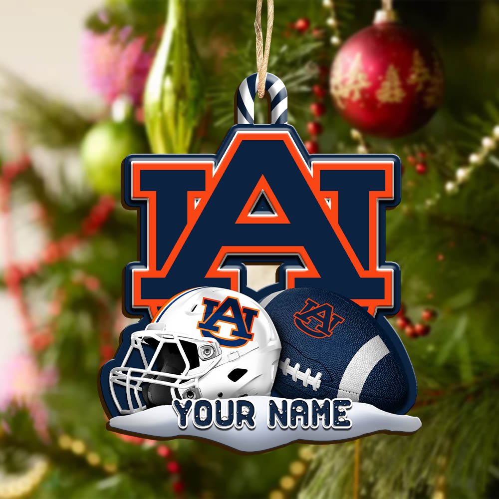 Alternative view of Auburn Tigers Sport Wooden Ornament 2024 Version Customized Your Name, Christmas Gifts For Sport Fan, Christmas Decorations Sport ETHY-53468