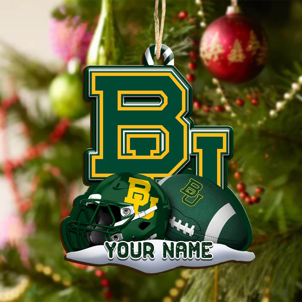 Alternative view of Baylor Bears Sport Wooden Ornament 2024 Version Customized Your Name, Christmas Gifts For Sport Fan, Christmas Decorations Sport ETHY-53468