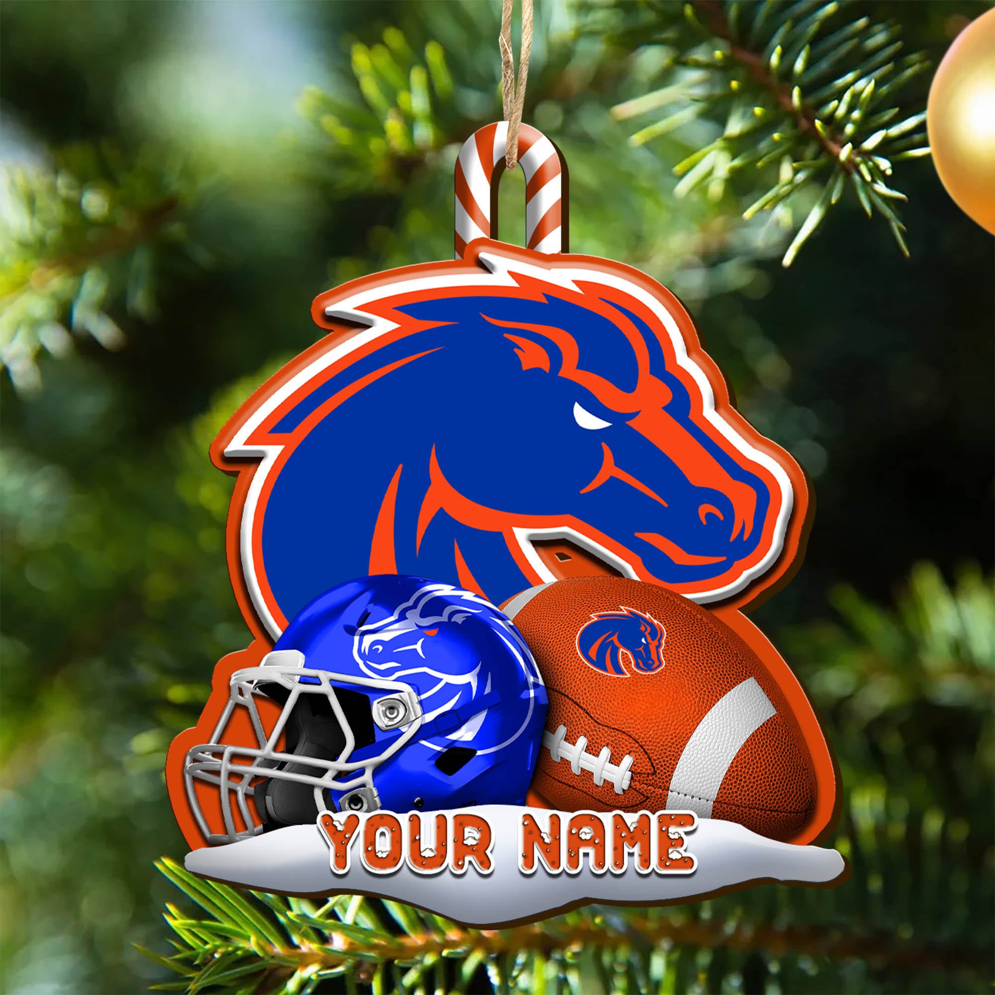 Boise State Broncos Sport Wooden Ornament 2024 Version Customized Your Name, Christmas Gifts For Sport Fan, Christmas Decorations Sport ETHY-53468