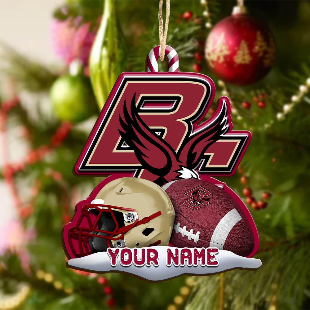 Alternative view of Boston College Eagles Sport Wooden Ornament 2024 Version Customized Your Name, Christmas Gifts For Sport Fan, Christmas Decorations Sport ETHY-53468