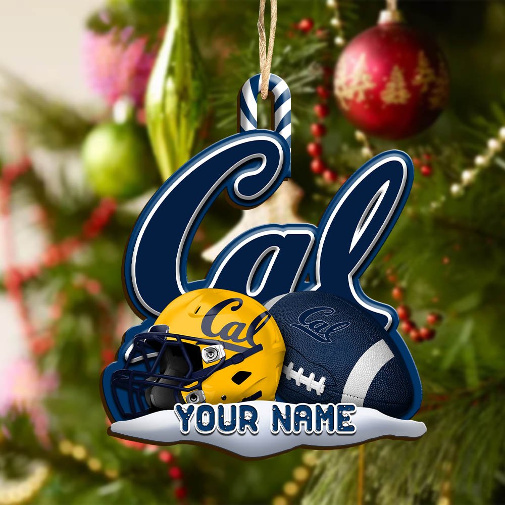 Alternative view of California Golden Bears Sport Wooden Ornament 2024 Version Customized Your Name, Christmas Gifts For Sport Fan, Christmas Decorations Sport ETHY-53468