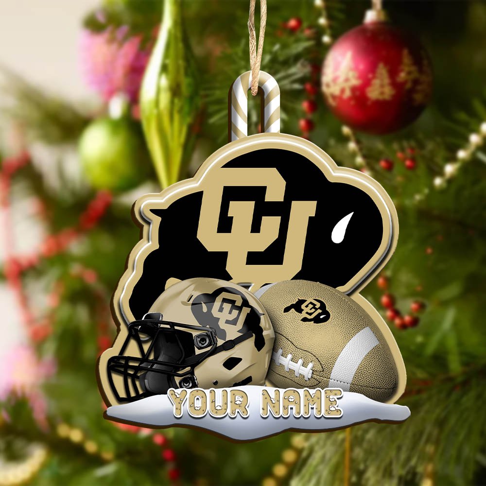 Alternative view of Colorado Buffaloes Sport Wooden Ornament 2024 Version Customized Your Name, Christmas Gifts For Sport Fan, Christmas Decorations Sport ETHY-53468