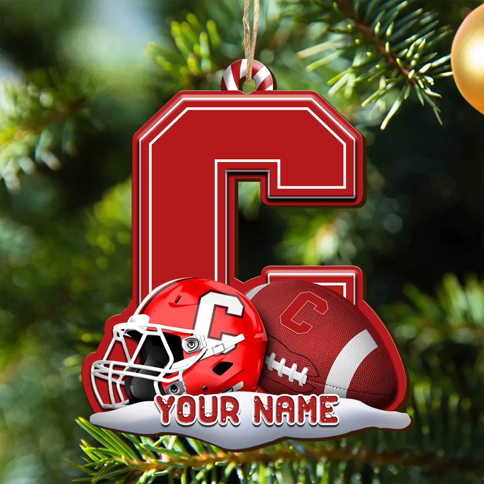 Cornell Big Red Sport Wooden Ornament 2024 Version Customized Your Name, Christmas Gifts For Sport Fan, Christmas Decorations Sport ETHY-53468