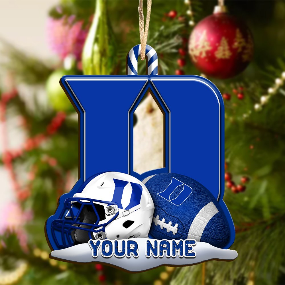 Alternative view of Duke Blue Devils Sport Wooden Ornament 2024 Version Customized Your Name, Christmas Gifts For Sport Fan, Christmas Decorations Sport ETHY-53468