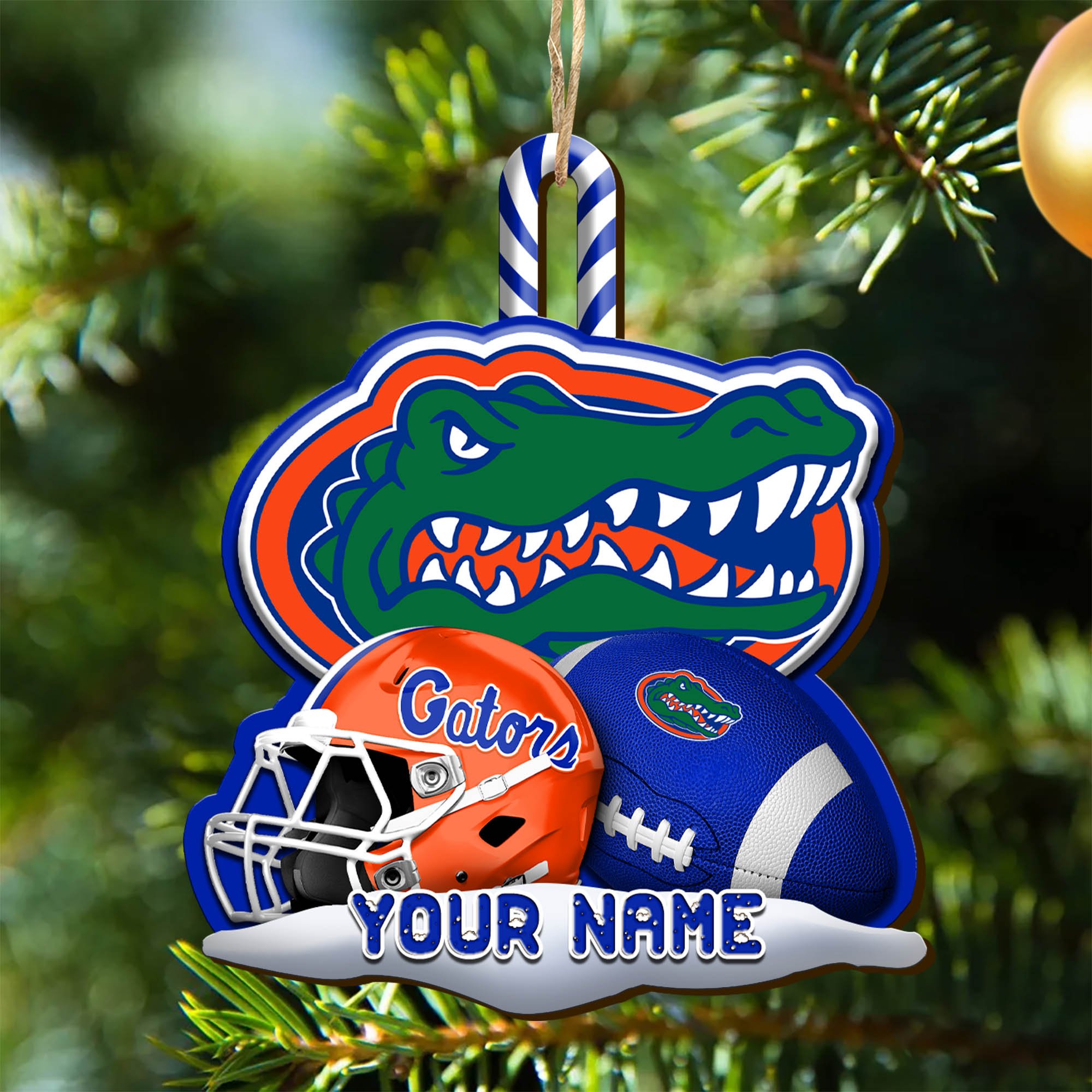 Florida Gators Sport Wooden Ornament 2024 Version Customized Your Name, Christmas Gifts For Sport Fan, Christmas Decorations Sport ETHY-53468