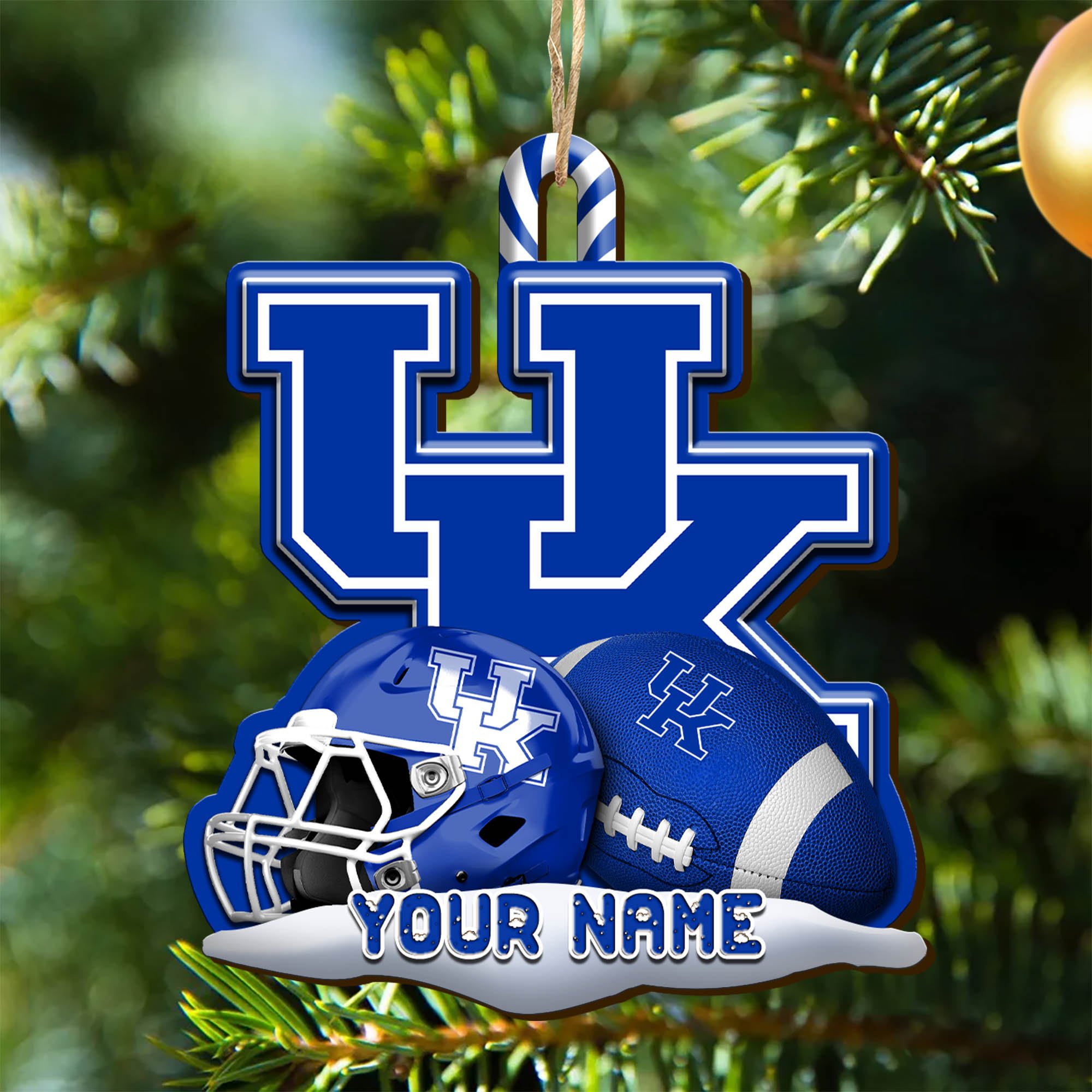 Kentucky Wildcats Sport Wooden Ornament 2024 Version Customized Your Name, Christmas Gifts For Sport Fan, Christmas Decorations Sport ETHY-53468