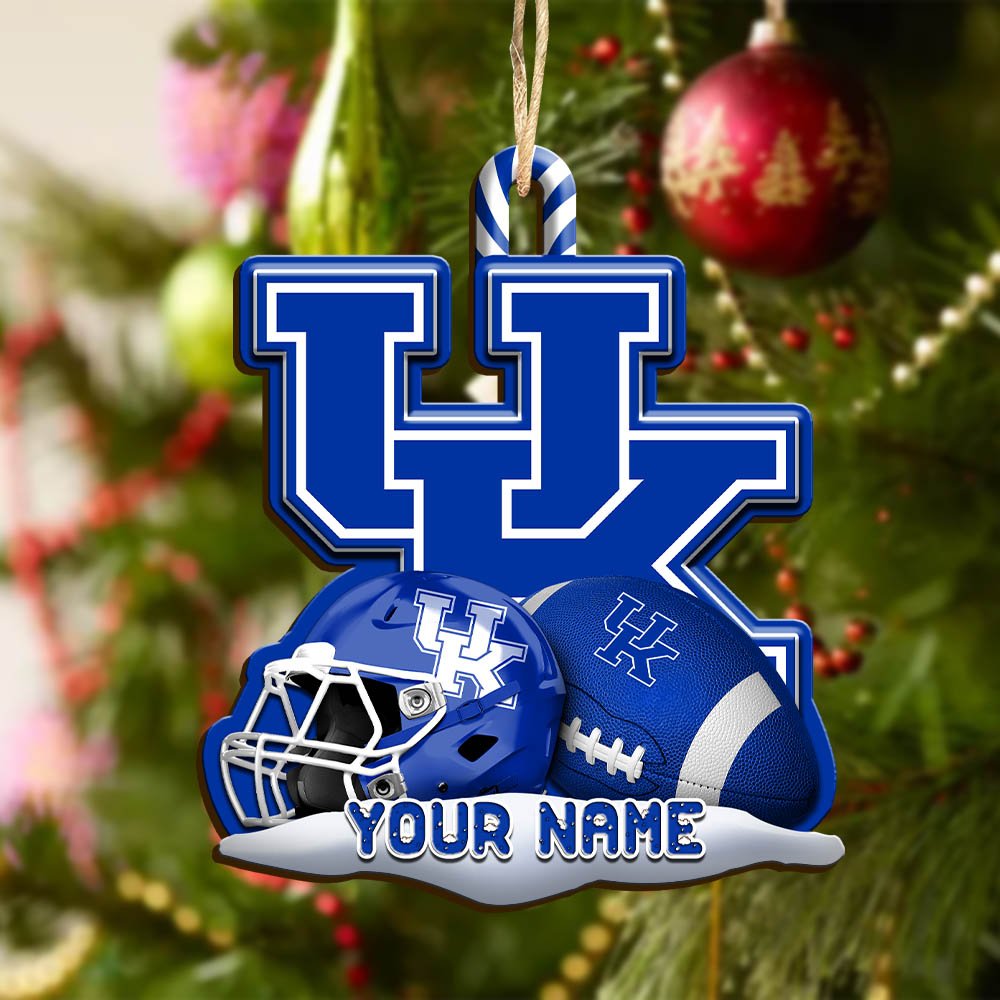 Alternative view of Kentucky Wildcats Sport Wooden Ornament 2024 Version Customized Your Name, Christmas Gifts For Sport Fan, Christmas Decorations Sport ETHY-53468