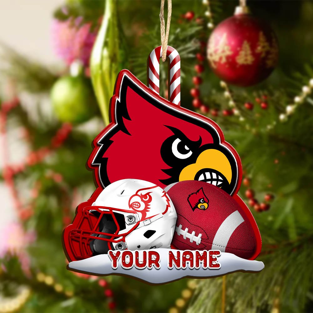 Alternative view of Louisville Cardinals Sport Wooden Ornament 2024 Version Customized Your Name, Christmas Gifts For Sport Fan, Christmas Decorations Sport ETHY-53468