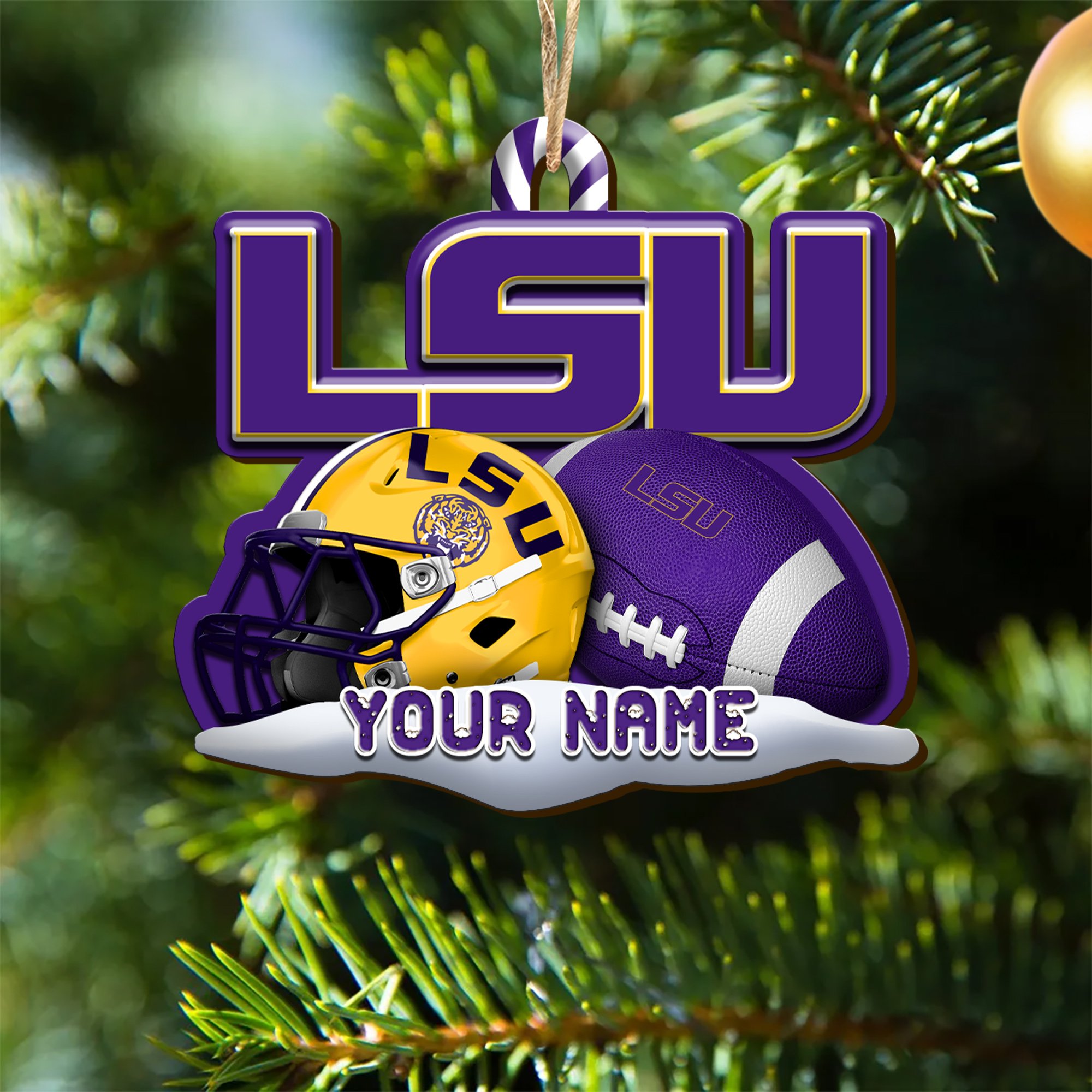 LSU TIGERS Sport Wooden Ornament 2024 Version Customized Your Name, Christmas Gifts For Sport Fan, Christmas Decorations Sport ETHY-53468