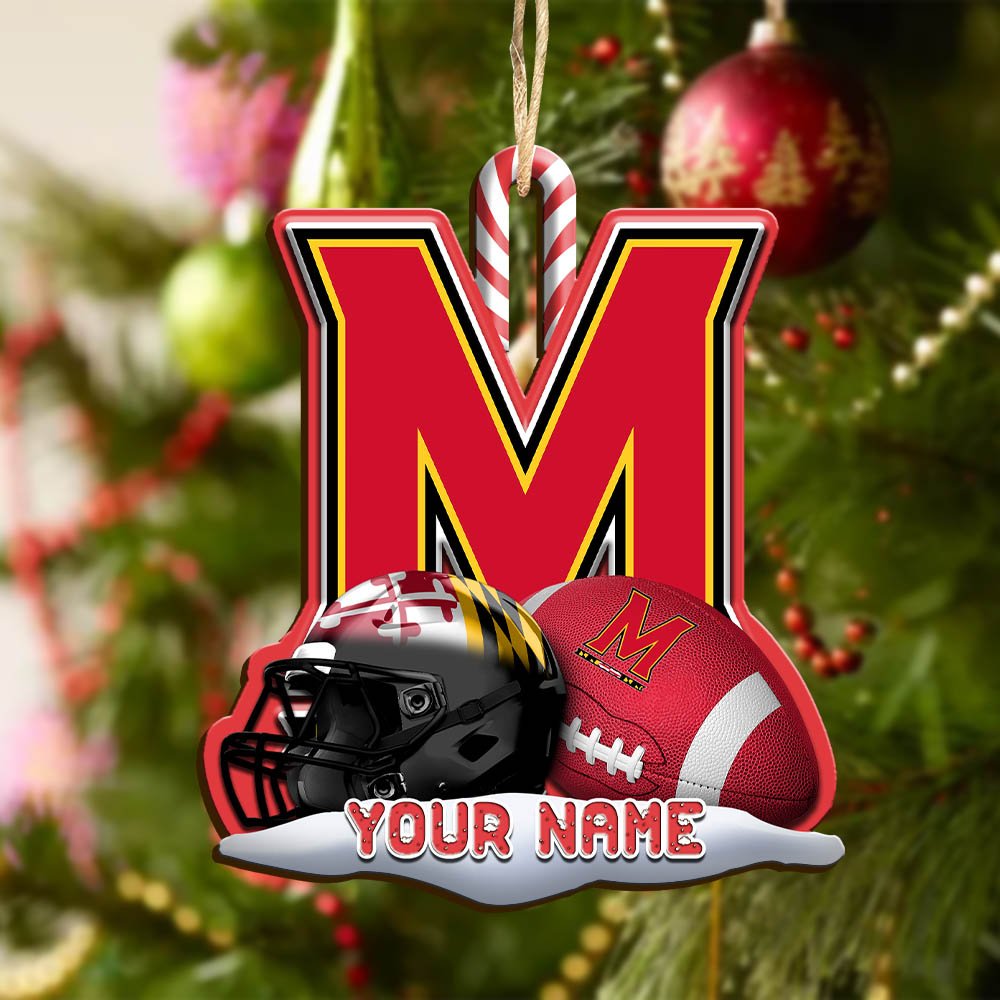 Alternative view of Maryland Terrapins Sport Wooden Ornament 2024 Version Customized Your Name, Christmas Gifts For Sport Fan, Christmas Decorations Sport ETHY-53468