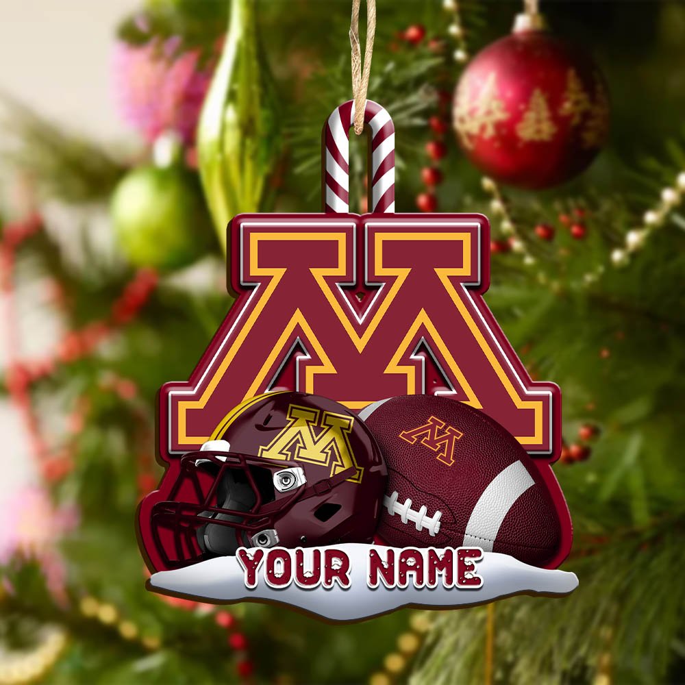 Alternative view of Minnesota Golden Gophers Sport Wooden Ornament 2024 Version Customized Your Name, Christmas Gifts For Sport Fan, Christmas Decorations Sport ETHY-53468