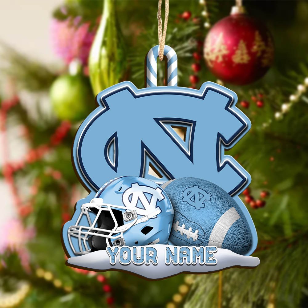 Alternative view of North Carolina Tar Heels Sport Wooden Ornament 2024 Version Customized Your Name, Christmas Gifts For Sport Fan, Christmas Decorations Sport ETHY-53468