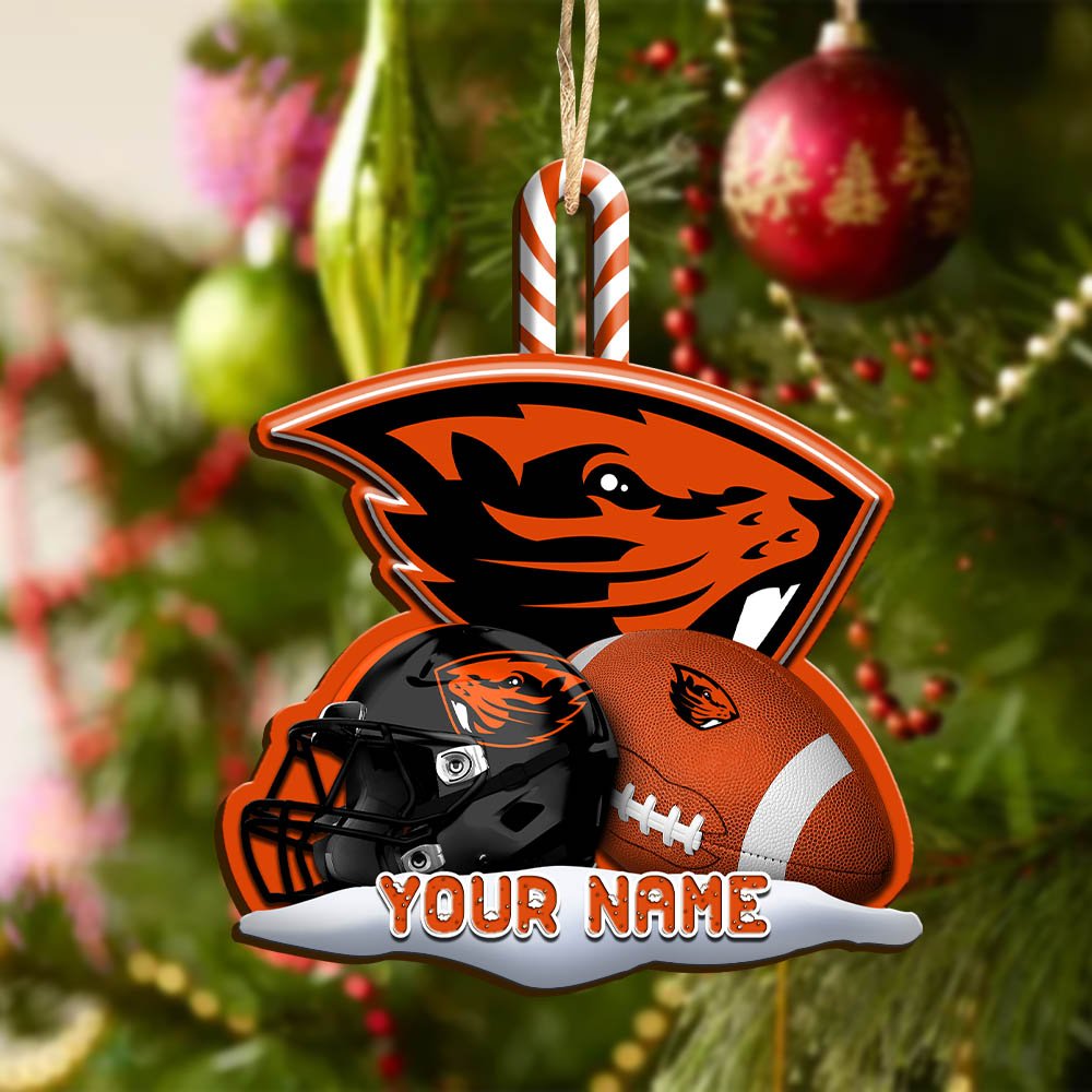 Alternative view of Oregon State Beavers Sport Wooden Ornament 2024 Version Customized Your Name, Christmas Gifts For Sport Fan, Christmas Decorations Sport ETHY-53468