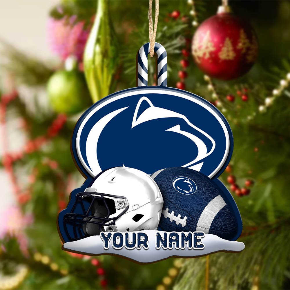 Alternative view of Penn State Nittany Lions Sport Wooden Ornament 2024 Version Customized Your Name, Christmas Gifts For Sport Fan, Christmas Decorations Sport ETHY-53468