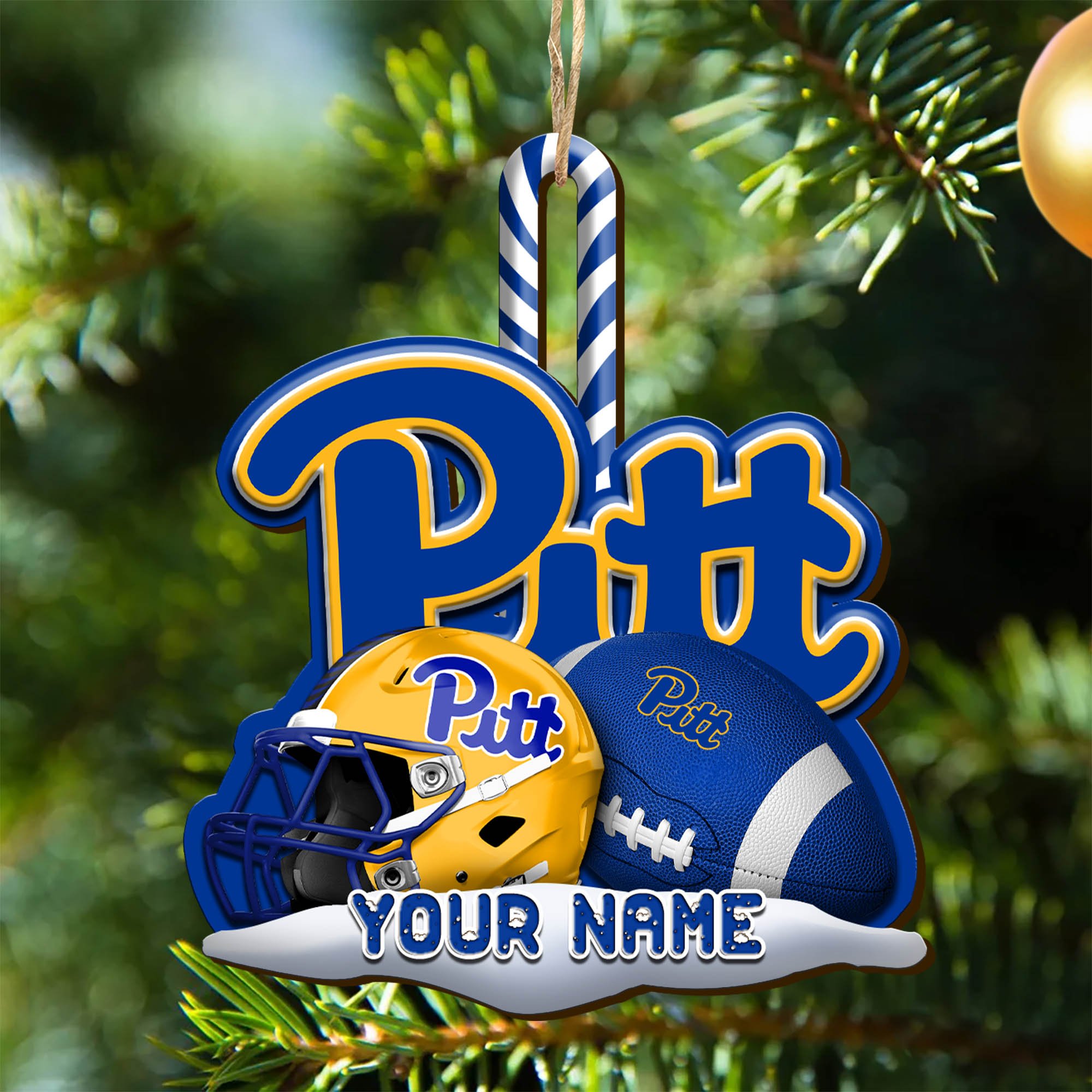 Pittsburgh Panthers Sport Wooden Ornament 2024 Version Customized Your Name, Christmas Gifts For Sport Fan, Christmas Decorations Sport ETHY-53468