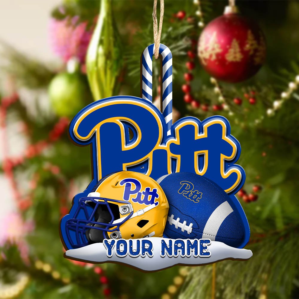 Alternative view of Pittsburgh Panthers Sport Wooden Ornament 2024 Version Customized Your Name, Christmas Gifts For Sport Fan, Christmas Decorations Sport ETHY-53468