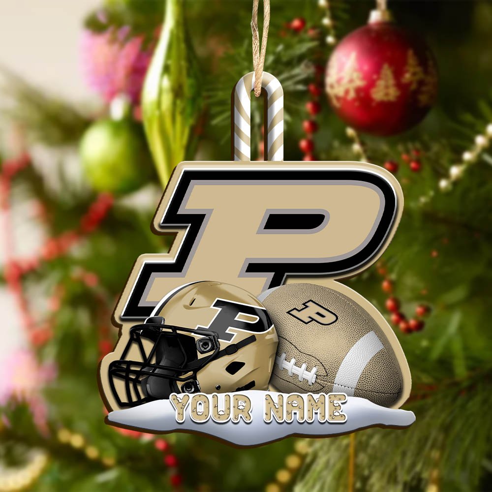 Alternative view of Purdue Boilermakers Sport Wooden Ornament 2024 Version Customized Your Name, Christmas Gifts For Sport Fan, Christmas Decorations Sport ETHY-53468