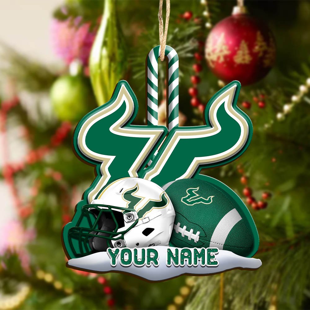 Alternative view of South Florida Bulls Sport Wooden Ornament 2024 Version Customized Your Name, Christmas Gifts For Sport Fan, Christmas Decorations Sport ETHY-53468