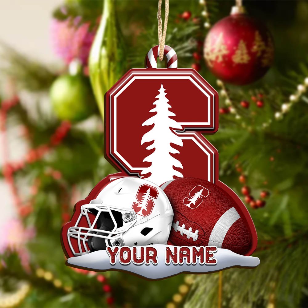 Alternative view of Stanford Cardinal Sport Wooden Ornament 2024 Version Customized Your Name, Christmas Gifts For Sport Fan, Christmas Decorations Sport ETHY-53468