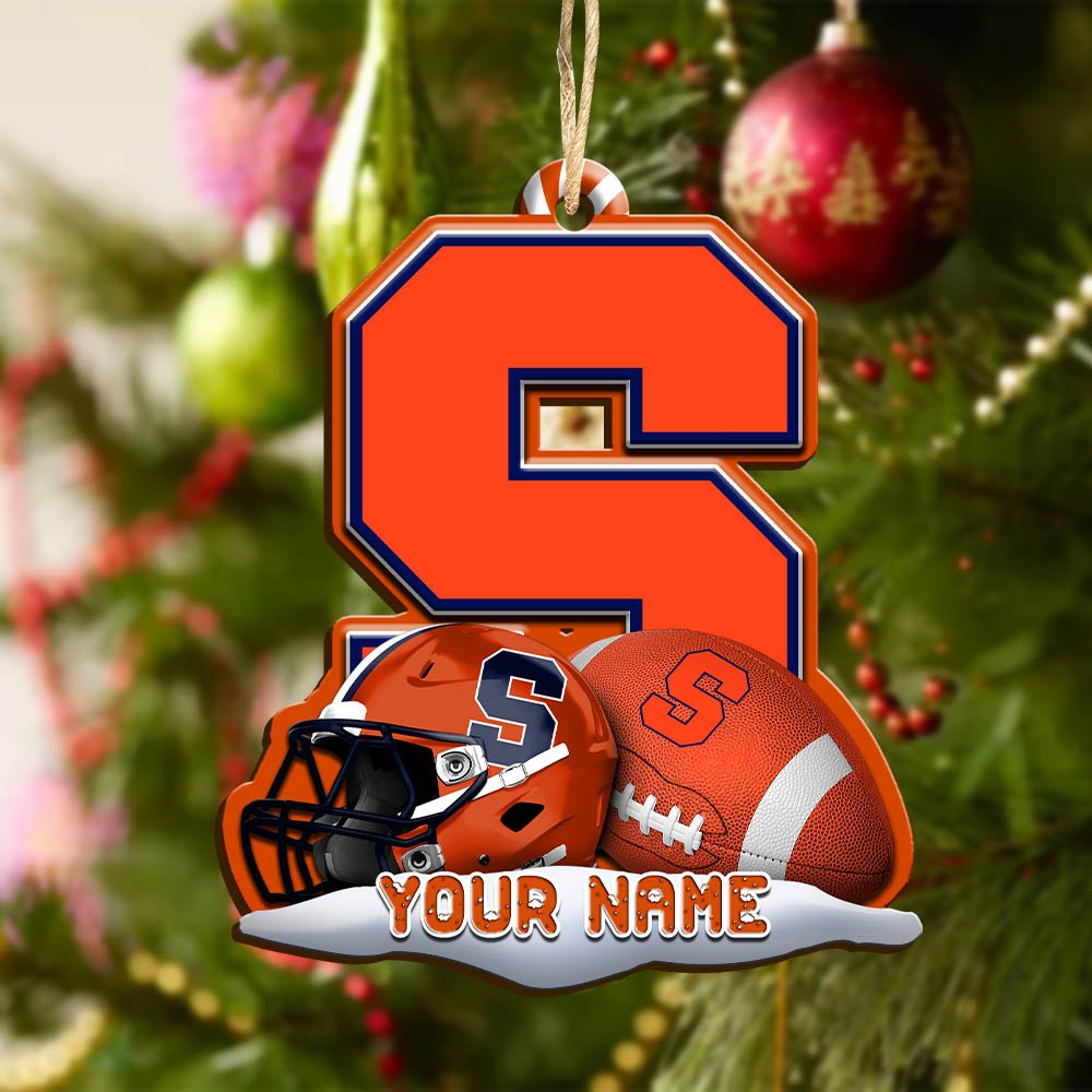 Alternative view of Syracuse Orange Sport Wooden Ornament 2024 Version Customized Your Name, Christmas Gifts For Sport Fan, Christmas Decorations Sport ETHY-53468