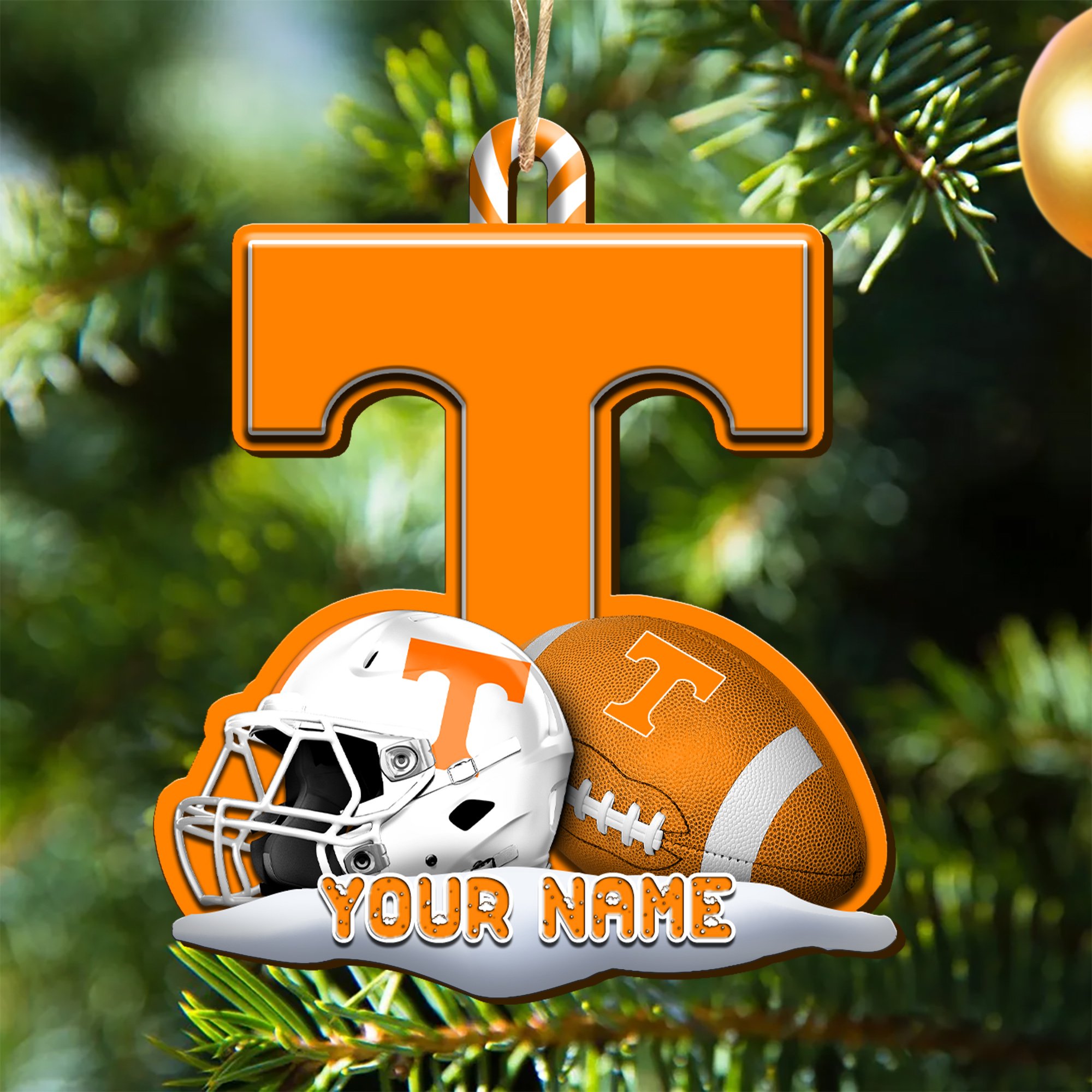 Tennessee Volunteers Sport Wooden Ornament 2024 Version Customized Your Name, Christmas Gifts For Sport Fan, Christmas Decorations Sport ETHY-53468