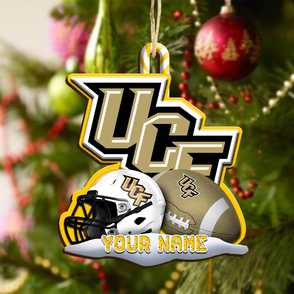 Alternative view of UCF Knights Sport Wooden Ornament 2024 Version Customized Your Name, Christmas Gifts For Sport Fan, Christmas Decorations Sport ETHY-53468