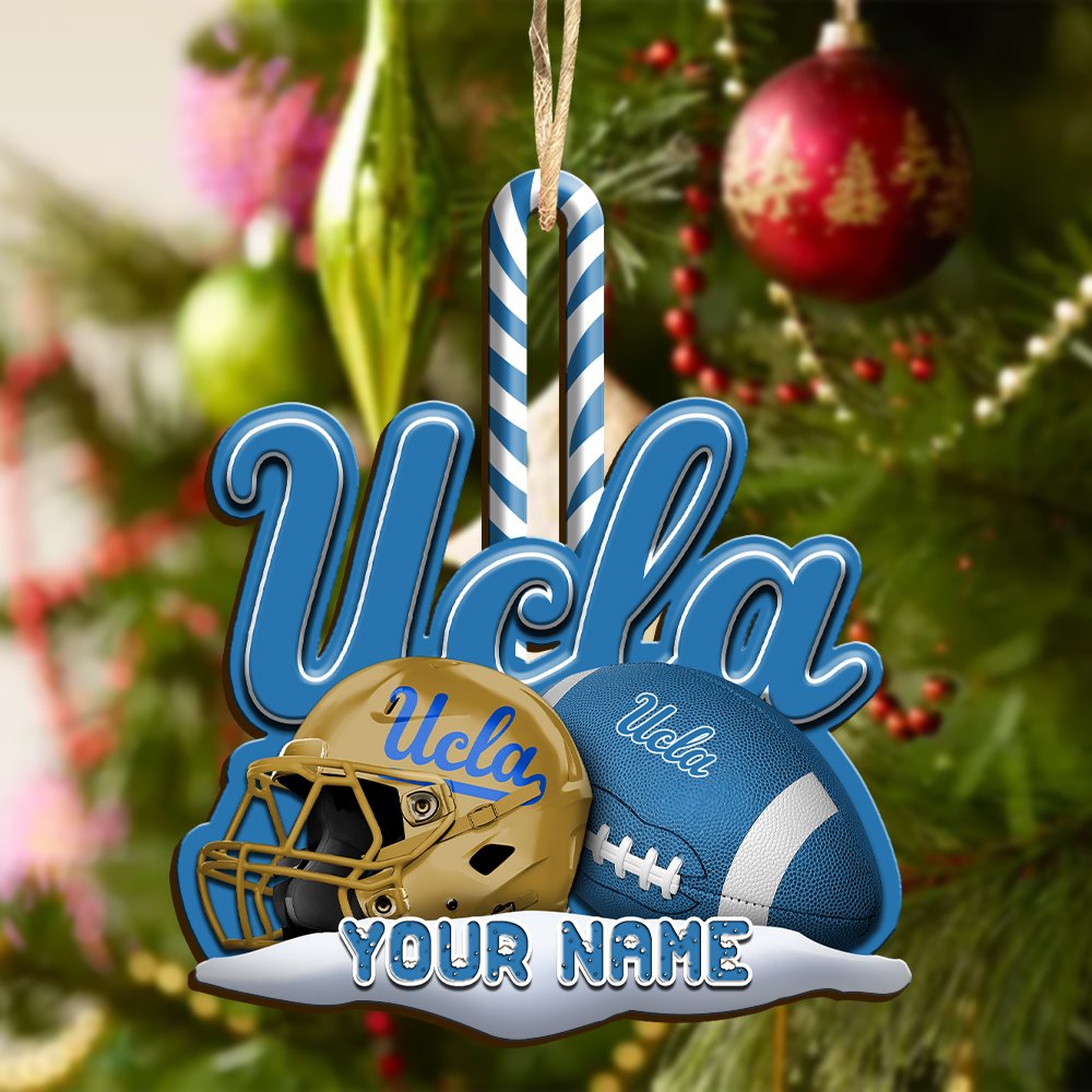 Alternative view of UCLA Bruins Sport Wooden Ornament 2024 Version Customized Your Name, Christmas Gifts For Sport Fan, Christmas Decorations Sport ETHY-53468